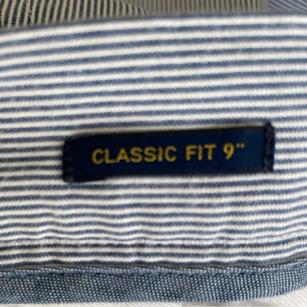 Polo Ralph Lauren ALL OVER PONY SEERSUCKER Stripe Classic Fit 9” Shorts Men’s 34